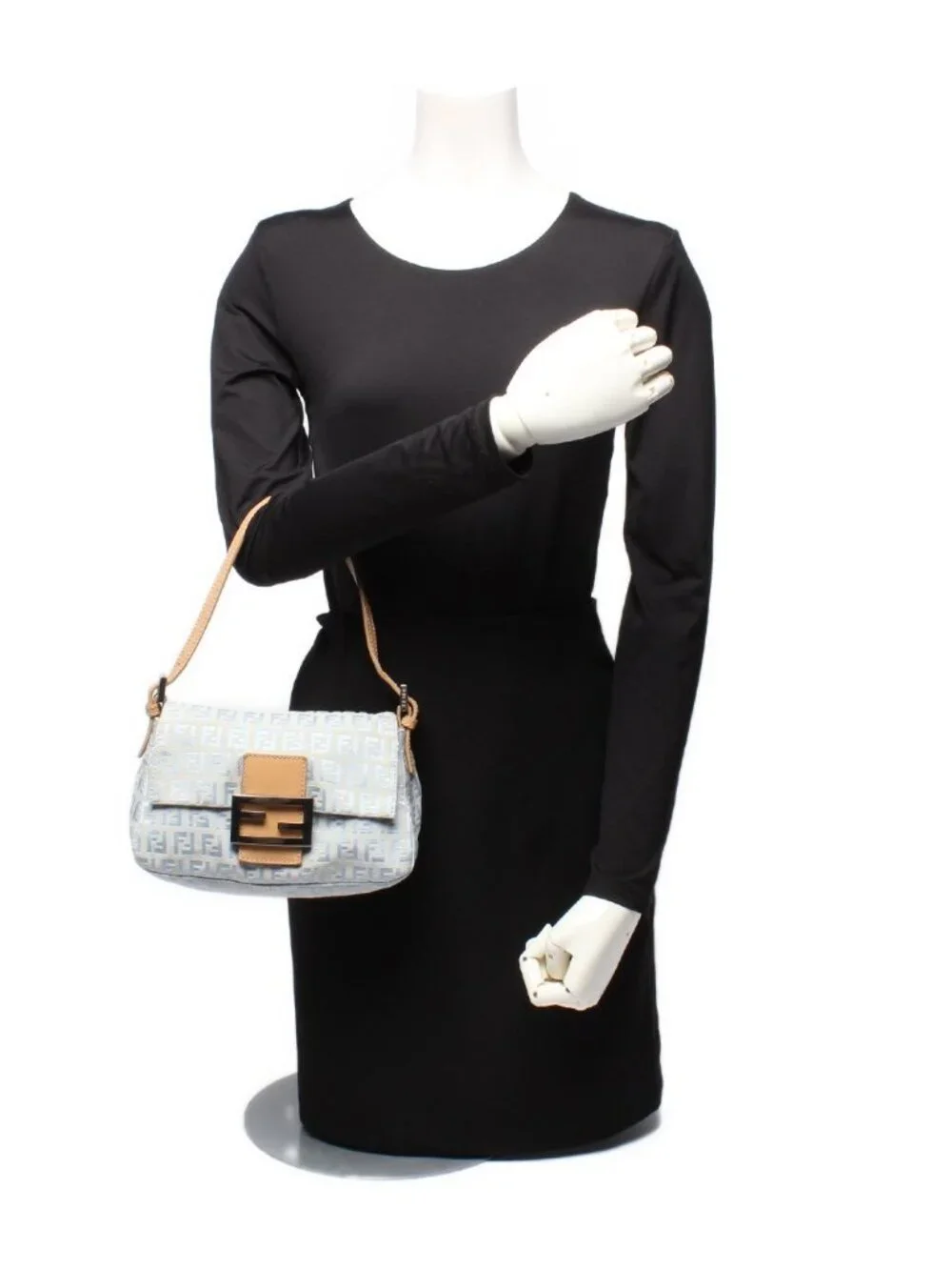 ★SOLD★ Fendi Shoulder Bag Mini Mamma Bucket Zucchino - Picture 10 of 10